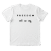 The iconic Charlie Kirk FREEDOM shirt with english and karen letters.